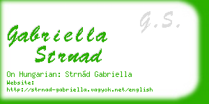 gabriella strnad business card